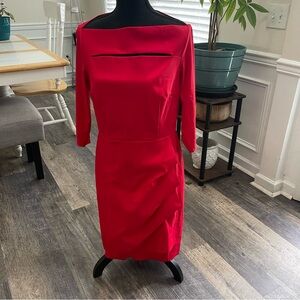 Cutout Cascade Ruffle Dress
